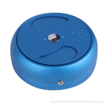 Ashtray, with stainless steel material, blue color